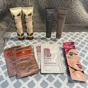 Bundle of hair care products: Briogeo, MIZANI, Living proof, KÉRASTA & IGK